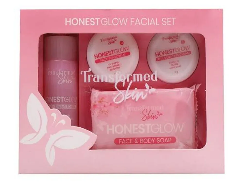 مجموعة العناية بالوجه "أونست جلو" (Honest Glow)