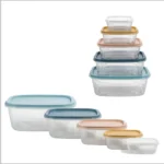Food Storage Containers Set 5 PCS | Airtight Plastic Containers | Kitchen & Pantry Organization | BPA Free & Reusable