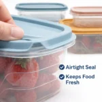 Food Storage Containers Set 5 PCS | Airtight Plastic Containers | Kitchen & Pantry Organization | BPA Free & Reusable - Image 3