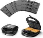 7-in-1 Multi Snack Maker 750W | Sandwich, Waffle, Donut & Grill Plates | Non-Stick | Removable Plates | Easy Cleaning - Image 4