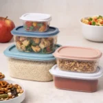 Food Storage Containers Set 5 PCS | Airtight Plastic Containers | Kitchen & Pantry Organization | BPA Free & Reusable - Image 4