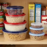 Food Storage Containers Set 7 PCS | Airtight Flip-Top Lids | Kitchen & Pantry Organization | Stackable & Reusable - Image 4